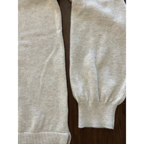 Time & Tru Knit Sweater Top Cheetah Graphic Tan Sz L 12/14 Design On Back Too - Picture 3 of 6